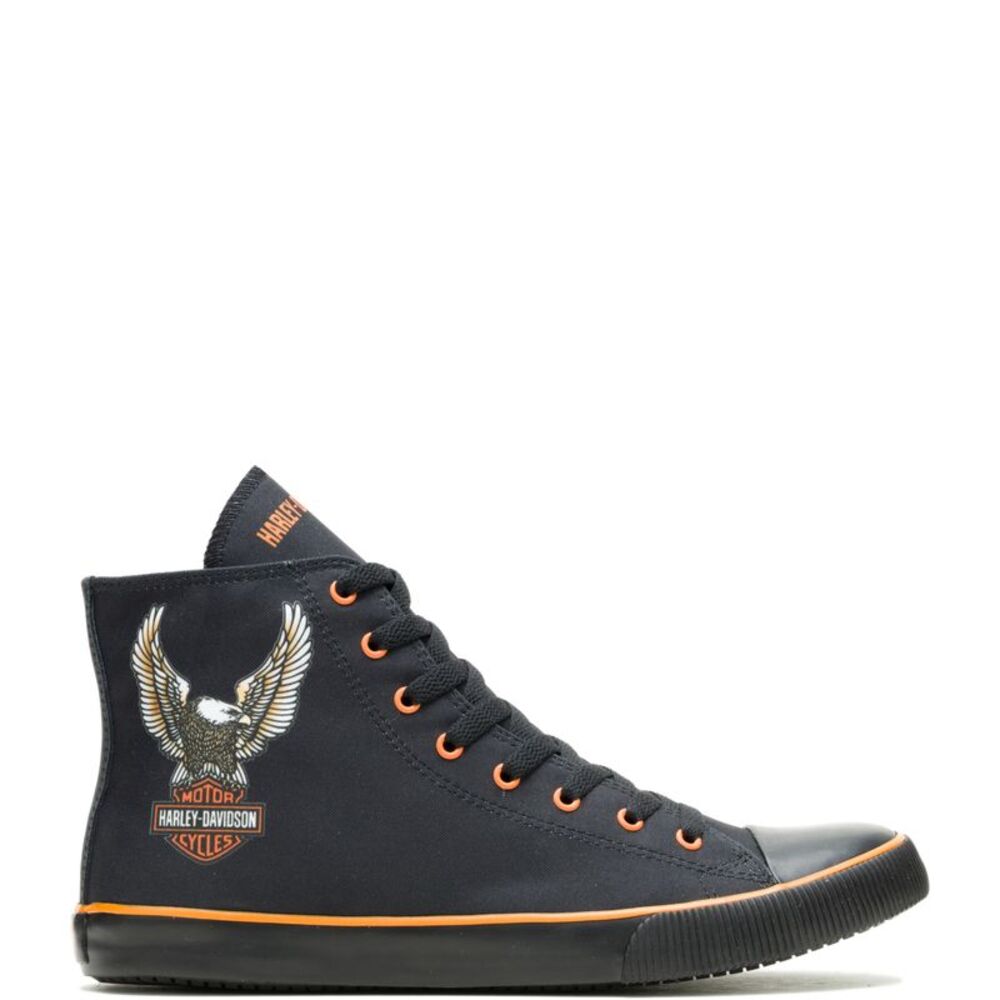 Harley-Davidson Mens Nathan Eagle 4.25 Inch Black Shoes (NWT)